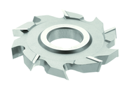 4 x 5/16 x 1-1/4 - HSS - Staggered Tooth Side Milling Cutter-AL - 10T - Uncoated - Exact Industrial Supply