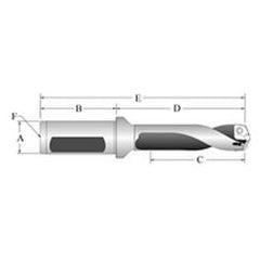 60520S-100F Spade Drill Holder - Exact Industrial Supply