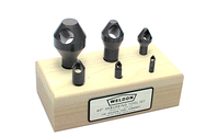 6 Pc. HSS 90° Deburring Set - Exact Industrial Supply