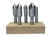 5 pc. HSS 90 Degree Countersink Set - Exact Industrial Supply