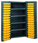 38 x 24 x 72'' (96 Bins Included) - Bin Storage Cabinet - Exact Industrial Supply