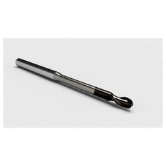 4mm Dia. - 5mm LOC - 57mm OAL 2 FL Ball Nose Carbide End Mill with 5mm Reach-Nano Coated - Exact Industrial Supply