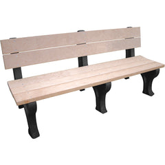 Bench Traditional Backed 72 Bk Leg Cedar Seat