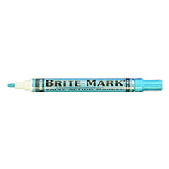 Brite-Mark Paint Marker - Oil Based - Light Blue - Exact Industrial Supply