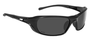 SHADOW, Grey Polar Lens, Shiny BLK Fr Polarized GreyShiny Black - Exact Industrial Supply