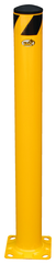 Bollards - Indoors/outdoors to protect work areas, racking and personnel - Powder coated safety yellow finish - Molded rubber caps are removable - Exact Industrial Supply