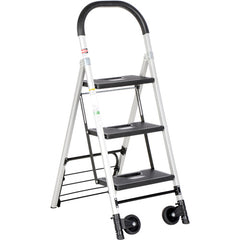 Aluminum Ladder Cart 3 Steps 250 lb - Exact Industrial Supply