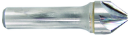 1/2" Size-3/8" Shank-90°-Carbide 6 Flute Chatterless Countersink - Exact Industrial Supply