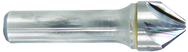 1/2" Size-3/8" Shank-60°-Carbide 6 Flute Chatterless Countersink - Exact Industrial Supply