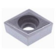 DCGT 32.51 MAU NT9125, 0.016″ Corner Radius, 0.156″ Thick, 3/8″ Inscribed Circle, Uncoated, Diamond, Turning Indexable Insert - Exact Industrial Supply