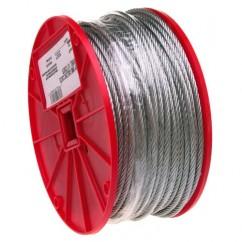 3/16" 7X19 CABLE GALVANIZED WIRE - Exact Industrial Supply