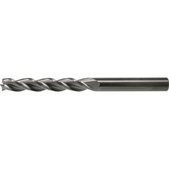 3/16″ × 3/16″ × 9/16″ × 2″ RHS / RHC Solid Carbide 3-Flute Square End High-Performance End Mill for Aluminum - Bright
