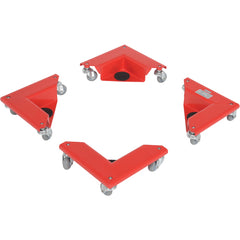 Corner Mover Dolly Steel 4 Pack 300 lb. Cap. - Exact Industrial Supply