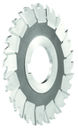 3 x 1/8 x 1 - Cobalt - Staggered Tooth Slitting  - 28T - TiAlN Coated - Exact Industrial Supply