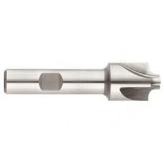 1/4" Radius - 1 x 3/4" Shank - Cobalt - Corner Rounding EM - 4 FL Uncoated - Exact Industrial Supply