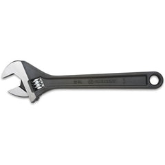 6″ Black Oxide Finish Adjustable Wrench - Exact Industrial Supply
