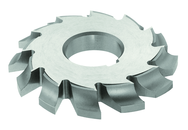 1/2 Radius - 4-1/4 x 3/4 x 1-1/4 - HSS - Right Hand Corner Rounding Milling Cutter - 10T - TiN Coated - Exact Industrial Supply