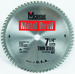 7-1/4"- HSS Metal Devil Circ Saw Blade - for Thin Steel - Exact Industrial Supply