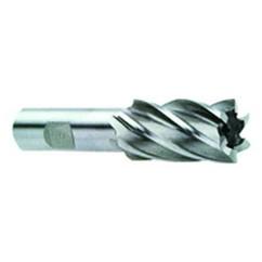 1-1/4 Dia. x 4-1/4 Overall Length 6-Flute Square End High Speed Steel SE End Mill-Round Shank-Center Cut-Uncoated - Exact Industrial Supply