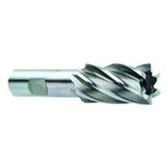 15/16 Dia. x 4-1/8 Overall Length 4-Flute Square End High Speed Steel SE End Mill-Round Shank-Center Cut-Uncoated - Exact Industrial Supply