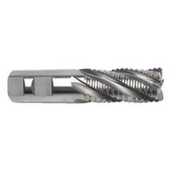3/16" Dia. - 1/2-3/8" OAL - Coarse Pitch-Cobalt-Bright- Roughing SE EM - 4 FL - Exact Industrial Supply