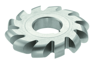 3/8 Radius - 3-3/4 x 3/4 x 1-1/4 - HSS - Convex Milling Cutter - Standard Diameter - 12T - TiAlN Coated - Exact Industrial Supply