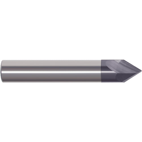 1/8″ Cutting Dia. 1/8″Shank Dia, 2 Flute, 60 Degrees, Carbide Chamfer Mill Series/List #5997T - Exact Industrial Supply