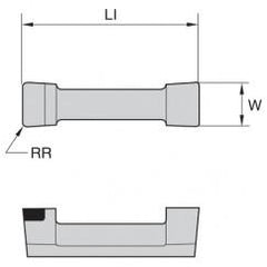 528301 1/8 WOC .010 CR INS DOGBONE - Exact Industrial Supply