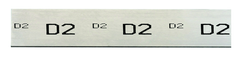 1/16 x 1/2 x 18 - High Carbon, High Chromium Precision Ground Flat Stock - Exact Industrial Supply