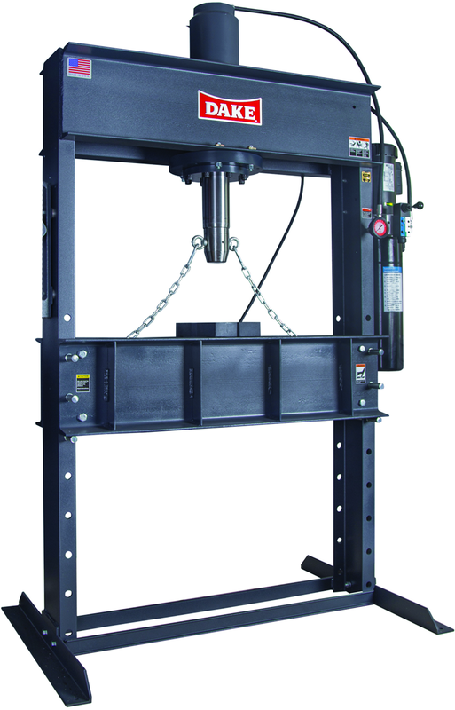 Electrically Operated H-Frame Dura Press - Force 50DA - 50 Ton Capacity - Exact Industrial Supply