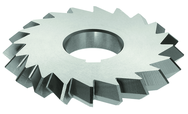 6 x 1-1/4 x 1-1/4 - HSS - 90 Degree - Double Angle Milling Cutter - 28T - TiAlN Coated - Exact Industrial Supply