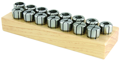 DA100 33 Piece Collet Set - Range: 1/16" - 9/16" by 64th - Exact Industrial Supply