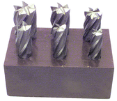 6 Pc. HSS Reduced Shank End Mill Set - Exact Industrial Supply