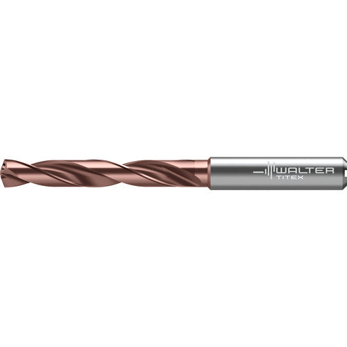 3.25 mm Dia. × 6 mm Shank × 24 mm Flute Length × 66 mm OAL, 5xD, 140 Degrees, Axial Inclined Exit, DIN 6535 HA, Cylindrical Solid Carbide Drill DC175 WJ30RZ