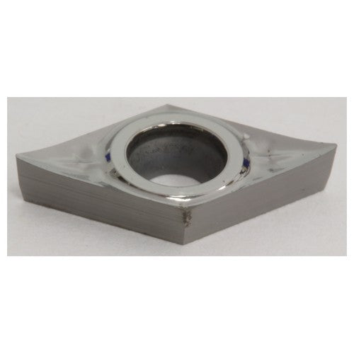 DCGT21.51NAG H1, 0.016″ Corner Radius, 0.094″ Thick, 1/4″ Inscribed Circle, Uncoated, 55 Degree Diamond, Turning Insert