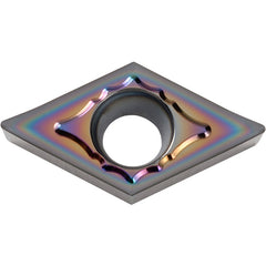 DCGT 3251 AH PDL010, 1/64″ Corner Radius, 5/32″ Thick, 3/8″ Inscribed Circle, C, 55 Degree Diamond, Turning Indexable Insert