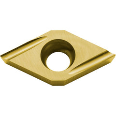 DCGT 3251 U PV720, 1/64″ Corner Radius, 5/32″ Thick, 3/8″ Inscribed Circle, TiCN (MEGACOAT NANO), 55 Degree Diamond, Turning Indexable Insert