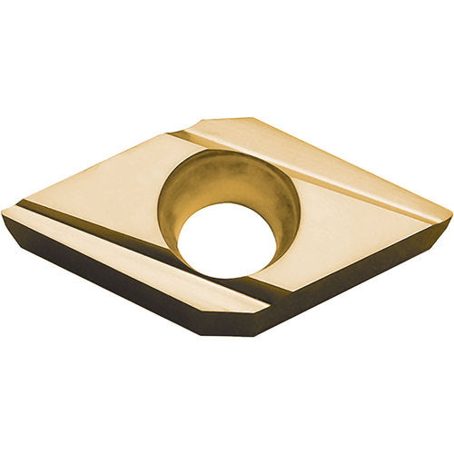 DCGT 32505 J PV730, 0.008″ Corner Radius, 5/32″ Thick, 3/8″ Inscribed Circle, TiAlN/TiN, 55 Degree Diamond, Turning Indexable Insert