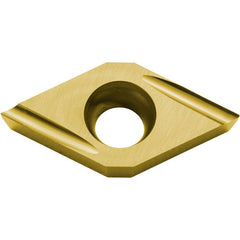 DCGT 32505 U PV730, 0.008″ Corner Radius, 5/32″ Thick, 3/8″ Inscribed Circle, TiAlN/TiN, 55 Degree Diamond, Turning Indexable Insert