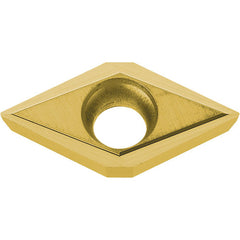 DCGT 3251 PV7020, 1/64″ Corner Radius, 5/32″ Thick, 3/8″ Inscribed Circle, TiAlN/TiN, 55 Degree Diamond, Turning Indexable Insert