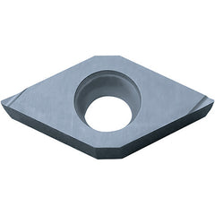 DCGT 3251 F KW10, 1/64″ Corner Radius, 5/32″ Thick, 3/8″ Inscribed Circle, WC/Co, Diamond, Turning Indexable Insert - Exact Industrial Supply