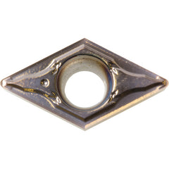 DCGT 32502 MFP-GF PR1225, 0.0039″ Corner Radius, 5/32″ Thick, 3/8″ Inscribed Circle, MEGACOAT, Diamond, Turning Indexable Insert - Exact Industrial Supply