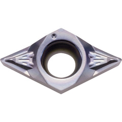 DCGT 32502 SKS PR1535, 0.004″ Corner Radius, 5/32″ Thick, 3/8″ Inscribed Circle, MEGACOAT NANO, 55 Degree Diamond, Turning Indexable Insert