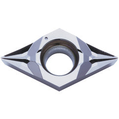 DCGT 3251 MFP-SK PR1225, 1/64″ Corner Radius, 5/32″ Thick, 3/8″ Inscribed Circle, MEGACOAT, Diamond, Turning Indexable Insert - Exact Industrial Supply