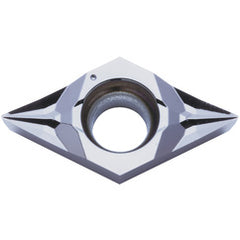 DCGT 32505 MFP-SK PR1425, 0.0079″ Corner Radius, 5/32″ Thick, 3/8″ Inscribed Circle, MEGACOAT NANO, Diamond, Turning Indexable Insert - Exact Industrial Supply