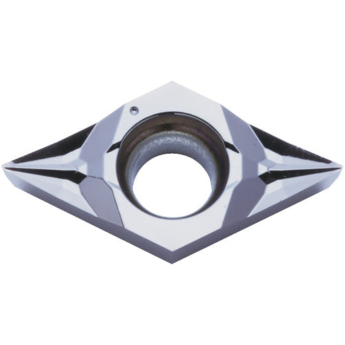 DCGT 32502 MFP-SK PR1425, 0.0039″ Corner Radius, 5/32″ Thick, 3/8″ Inscribed Circle, MEGACOAT NANO, Diamond, Turning Indexable Insert - Exact Industrial Supply