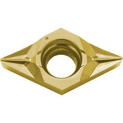 DCGT 3251 SK PV730, 1/64″ Corner Radius, 5/32″ Thick, 3/8″ Inscribed Circle, TiAlN/TiN, 55 Degree Diamond, Turning Indexable Insert