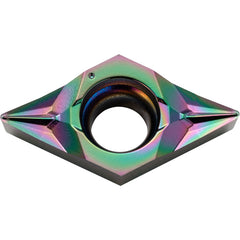 DCGT 3251 SK PDL010, 1/64″ Corner Radius, 5/32″ Thick, 3/8″ Inscribed Circle, C, 55 Degree Diamond, Turning Indexable Insert