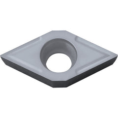 DCGT 325013 PR1725, 0.002″ Corner Radius, 5/32″ Thick, 3/8″ Inscribed Circle, MEGACOAT NANO PLUS, 55 Degree Diamond, Turning Indexable Insert