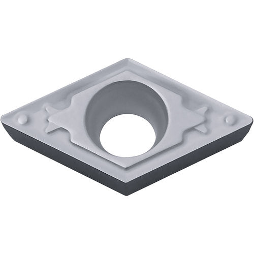 DCMT 3252 HQ TN610, 1/32″ Corner Radius, 5/32″ Thick, 3/8″ Inscribed Circle, TiCN, Diamond, Turning Indexable Insert